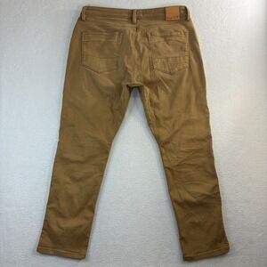 DU/ER N2X Relaxed Taper Pants Men 36x30 Brown Chino Stretch Duer 5 Pocket Casual